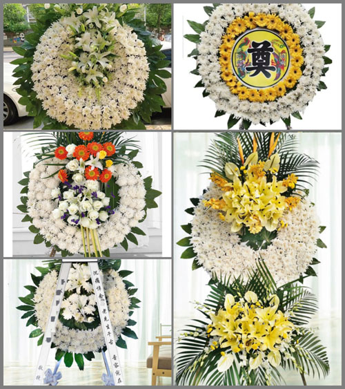 湖北黄石市阳新县浮屠镇朝六村花圈速递